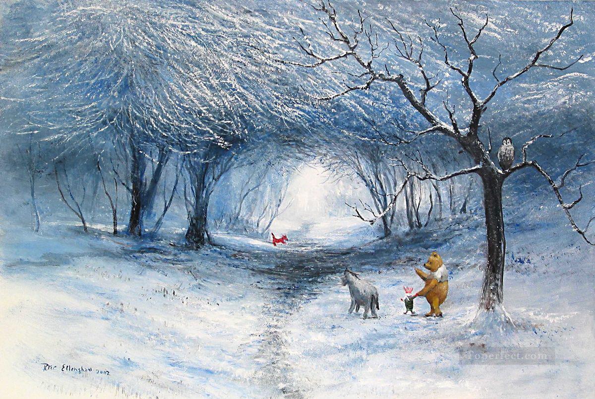 Winter Walk Oil Paintings